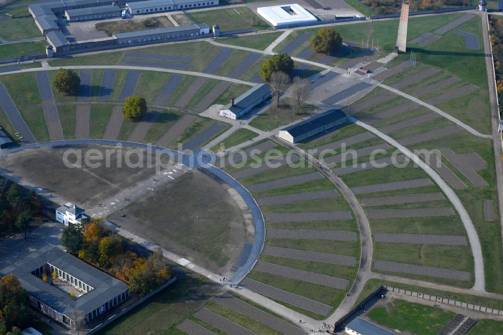 Oranienburg from the bird's eye view: Memorial Sachsenhausen - Oranienburg in Brandenburg