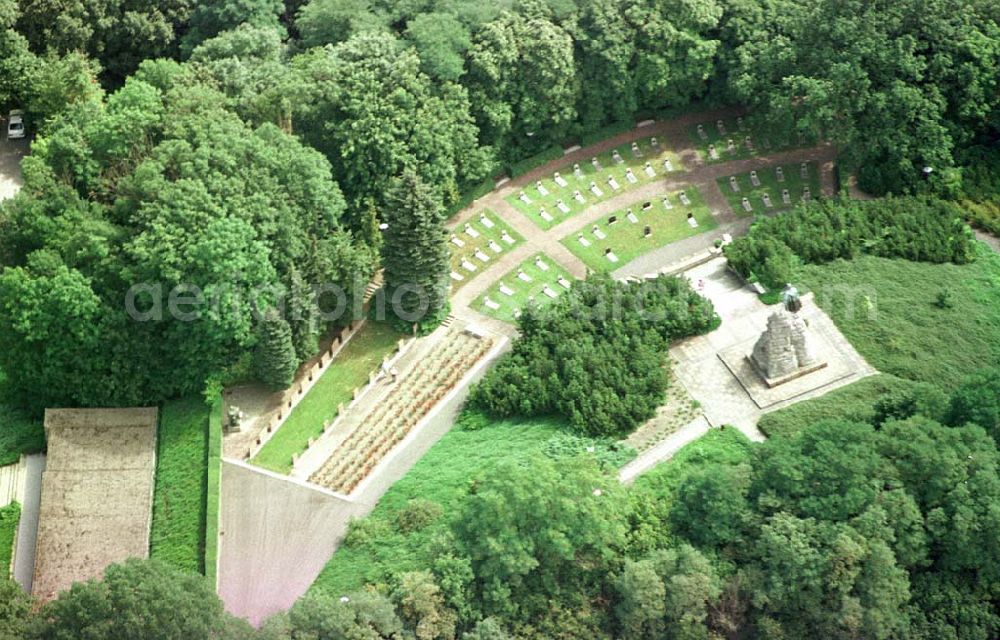 Aerial image Seelow / Brandenburg - Gedenkstätte an den Seelower Höhen.