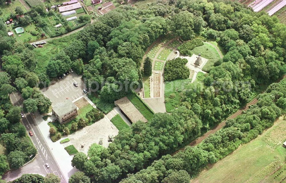 Aerial photograph Seelow / Brandenburg - Gedenkstätte an den Seelower Höhen.