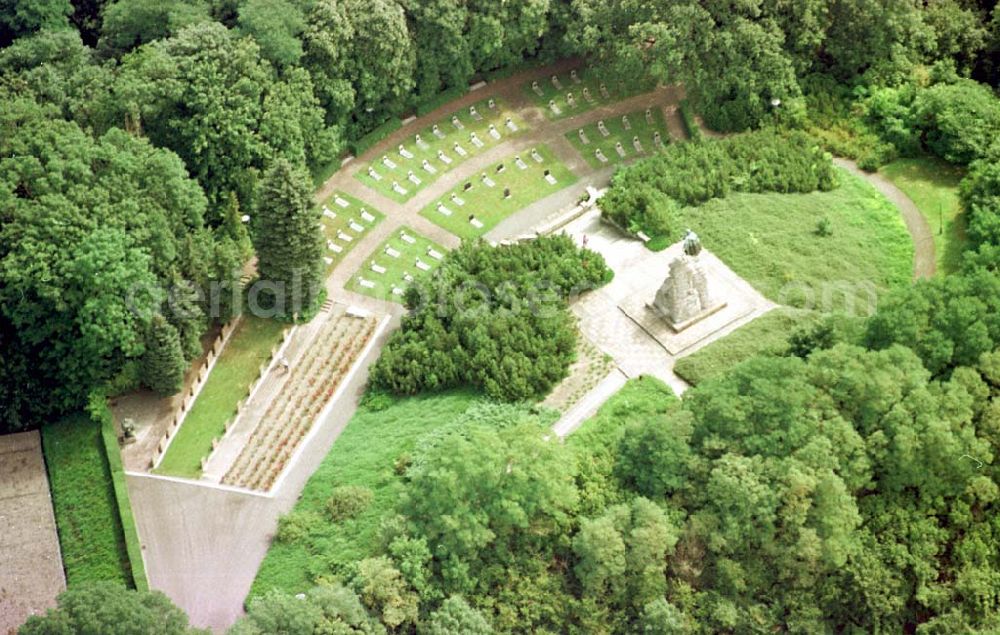 Aerial image Seelow / Brandenburg - Gedenkstätte an den Seelower Höhen.