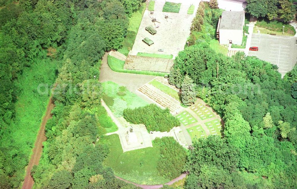 Aerial photograph Seelow / Brandenburg - Gedenkstätte an den Seelower Höhen.