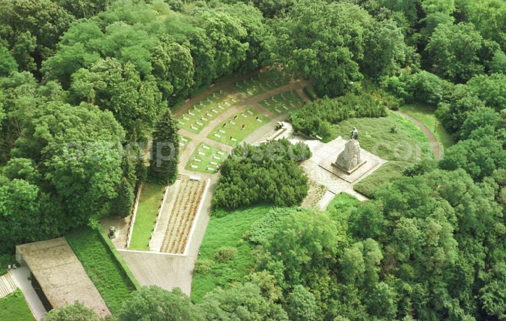 Aerial image Seelow / Brandenburg - Gedenkstätte an den Seelower Höhen.