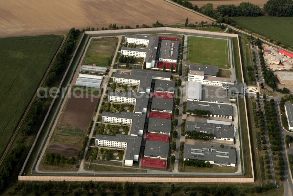 Aerial photograph Tonna Gräfentonna - Prison - building the prison JVA Gräfentonna in Tonna in Thuringia