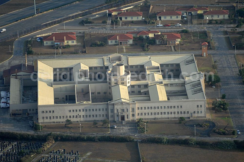 Port Elizabeth from above - Blick auf das Gefängniss JVA - St Albans prison in Port Elizabeth in Südafrika / South Africa.