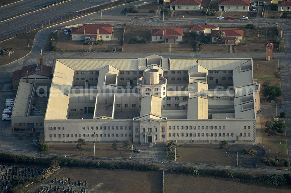 Aerial image Port Elizabeth - Blick auf das Gefängniss JVA - St Albans prison in Port Elizabeth in Südafrika / South Africa.