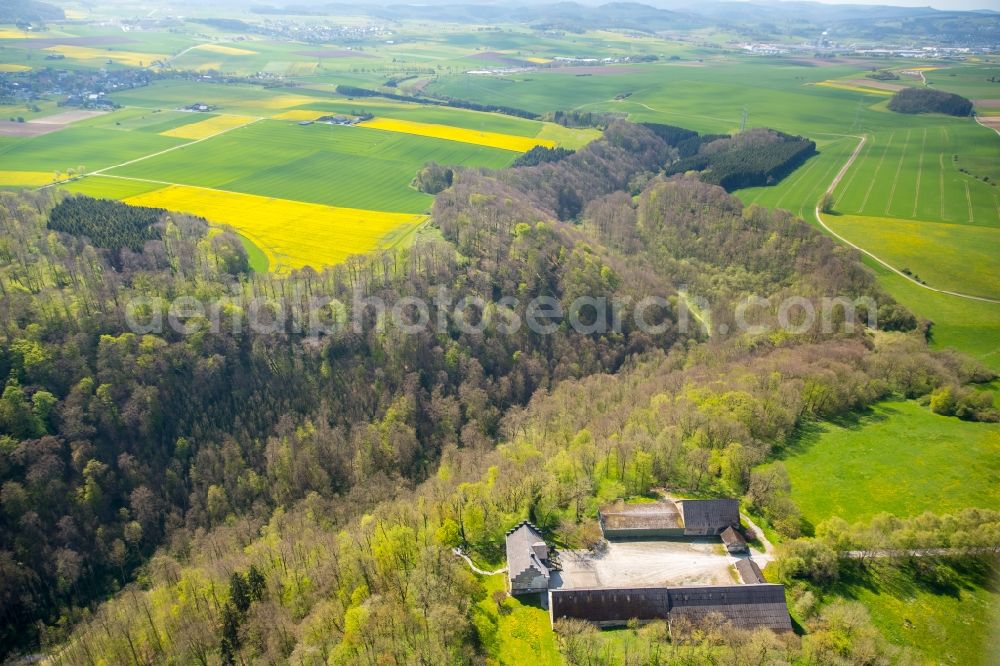 Aerial image Alme - Homestead of a farm in Alme in the state North Rhine-Westphalia, Germany