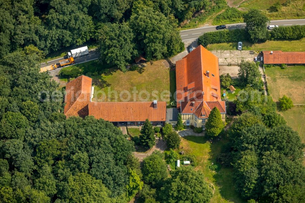 Everswinkel from above - Homestead of a farm on Strasse Muessingen in Everswinkel in the state North Rhine-Westphalia, Germany