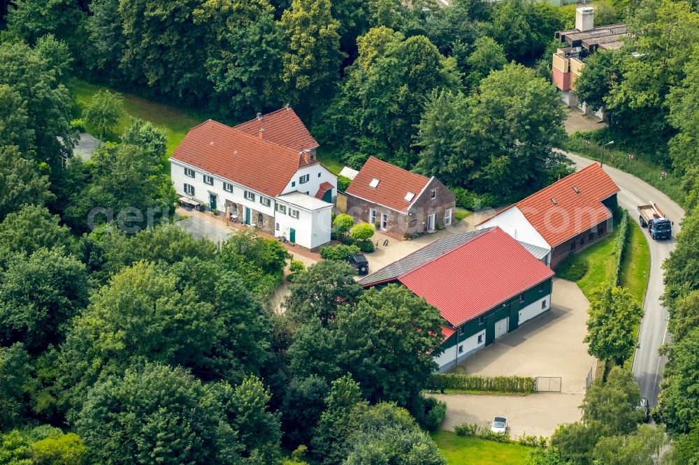 Aerial image Heiligenhaus - Homestead farm Hof Sankt Georg in Heiligenhaus in North Rhine-Westphalia