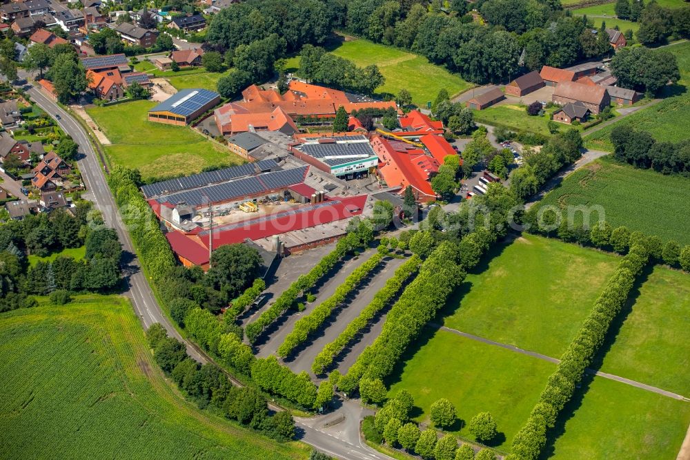 Aerial image Haltern am See - Homestead farm Prickingshof in Haltern am See in the state of North Rhine-Westphalia