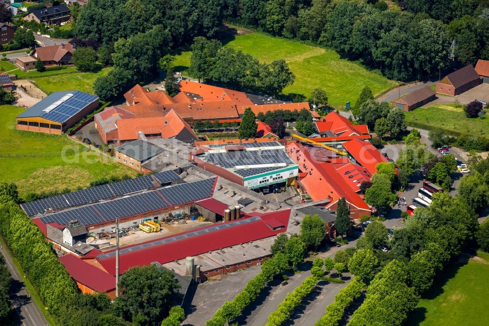 Aerial photograph Haltern am See - Homestead farm Prickingshof in Haltern am See in the state of North Rhine-Westphalia