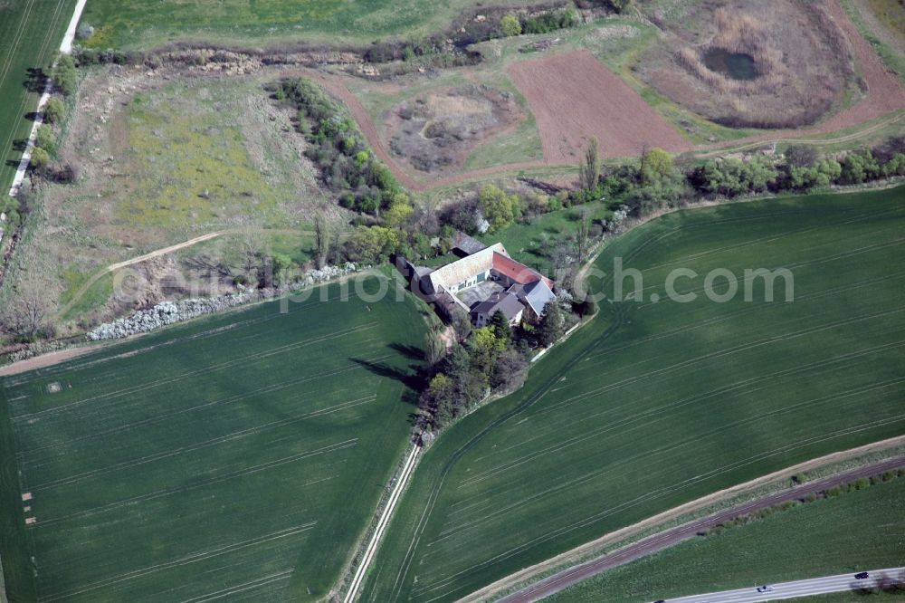 Aerial photograph Wallertheim - View of farmhouse near Wallertheim in the state of Rhineland-Palatinate