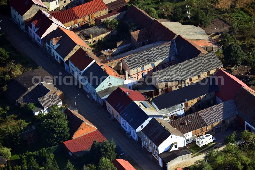 Aerial image Wollin - Farms in Wollin in Brandenburg