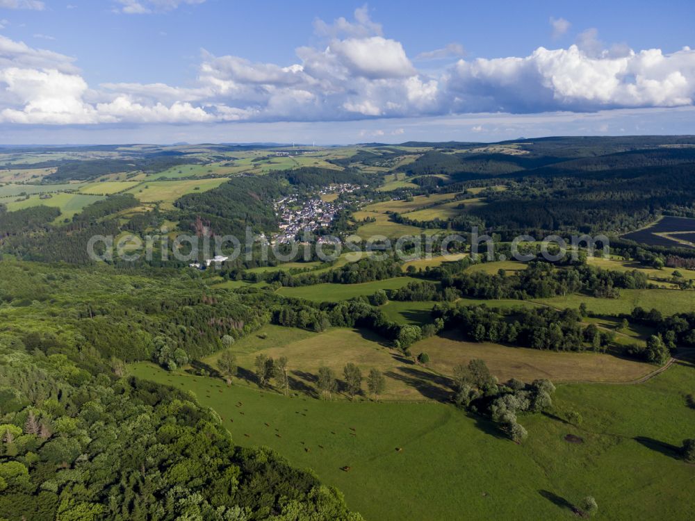 Aerial photograph Altenberg - Geising is a district of Altenberg in Saxony in the eastern Ore Mountains and since 2023 a state-recognized health resort, in Altenberg in the federal state of Saxony, Germany