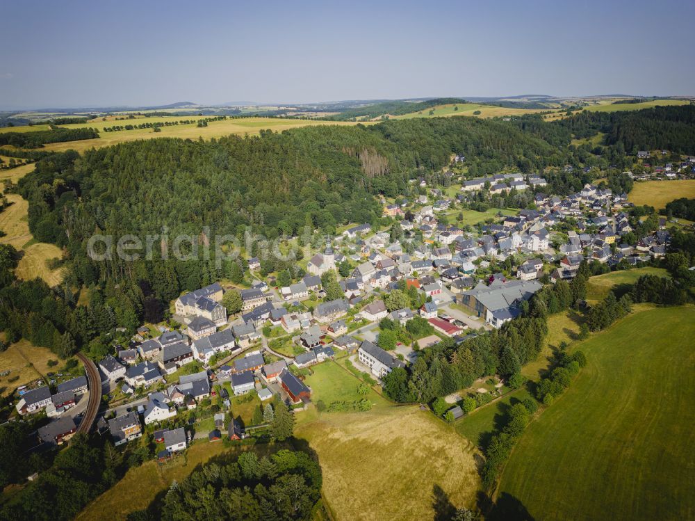 Aerial photograph Altenberg - Geising is a district of Altenberg in Sachsen in the eastern Ore Mountains in the federal state of Saxony, Germany