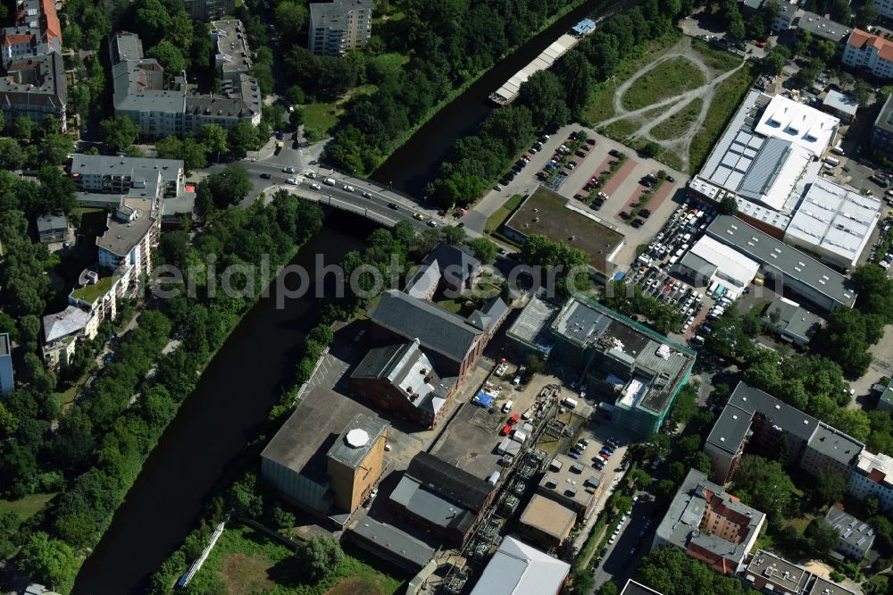 Aerial photograph Berlin - Site of the substation for voltage conversion and electrical power supply Steglitz an der Birkbuschstrasse in Berlin