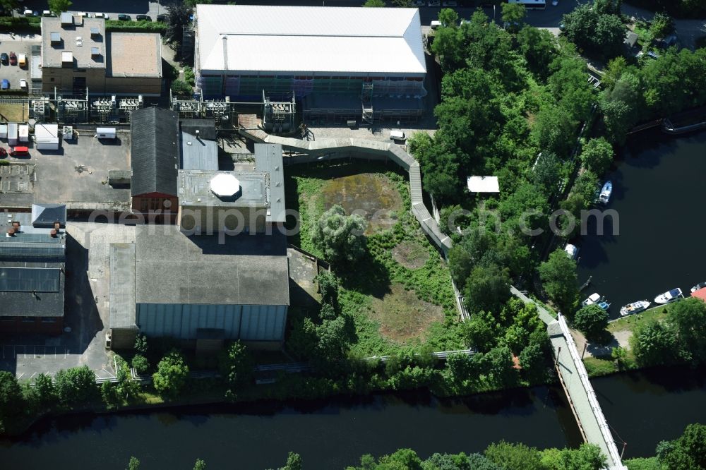 Aerial photograph Berlin - Site of the substation for voltage conversion and electrical power supply Steglitz an der Birkbuschstrasse in Berlin