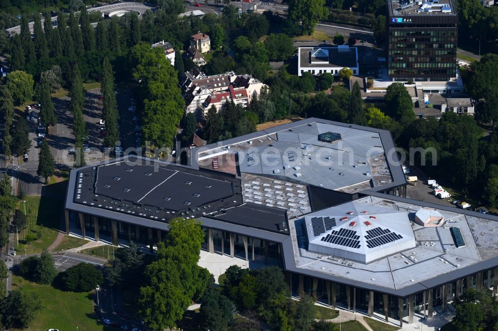 Strasbourg - Straßburg from the bird's eye view: Event and music-concert grounds of the Arena Palais de la Musique et of Congres (P.M.C.) in Strasbourg in Grand Est, France