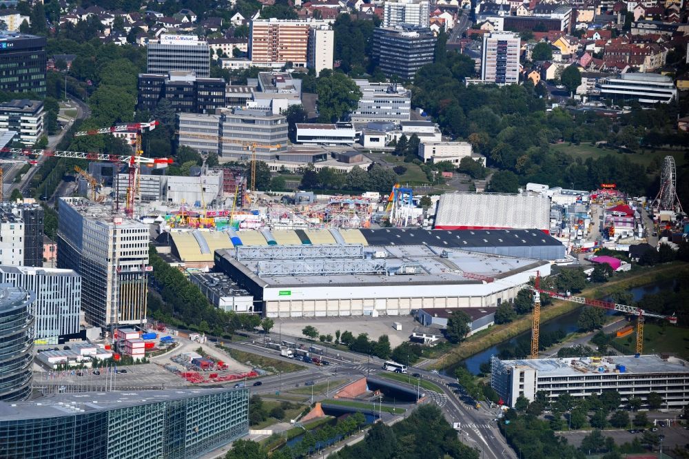 Strasbourg - Straßburg from the bird's eye view: Event and music-concert grounds of the Arena Rhenus Sport on Boulevard de Dresde in Strasbourg in Grand Est, France