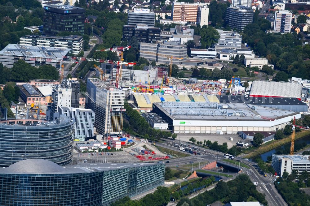 Aerial image Strasbourg - Straßburg - Event and music-concert grounds of the Arena Rhenus Sport on Boulevard de Dresde in Strasbourg in Grand Est, France