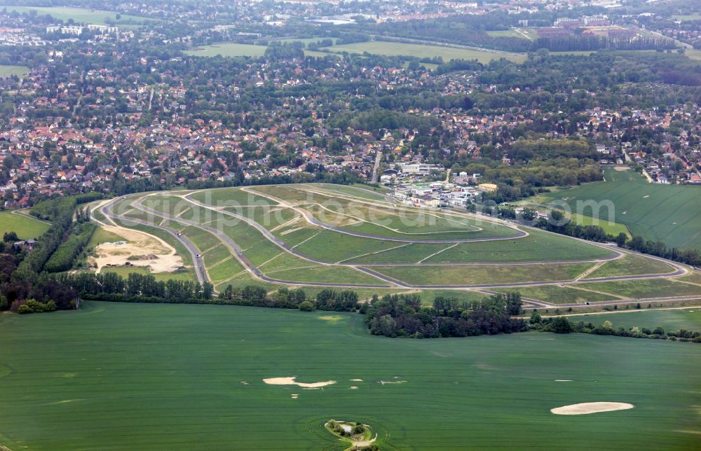 Aerial photograph Schwanebeck - Site of heaped landfill in Schwanebeck in the state Brandenburg, Germany