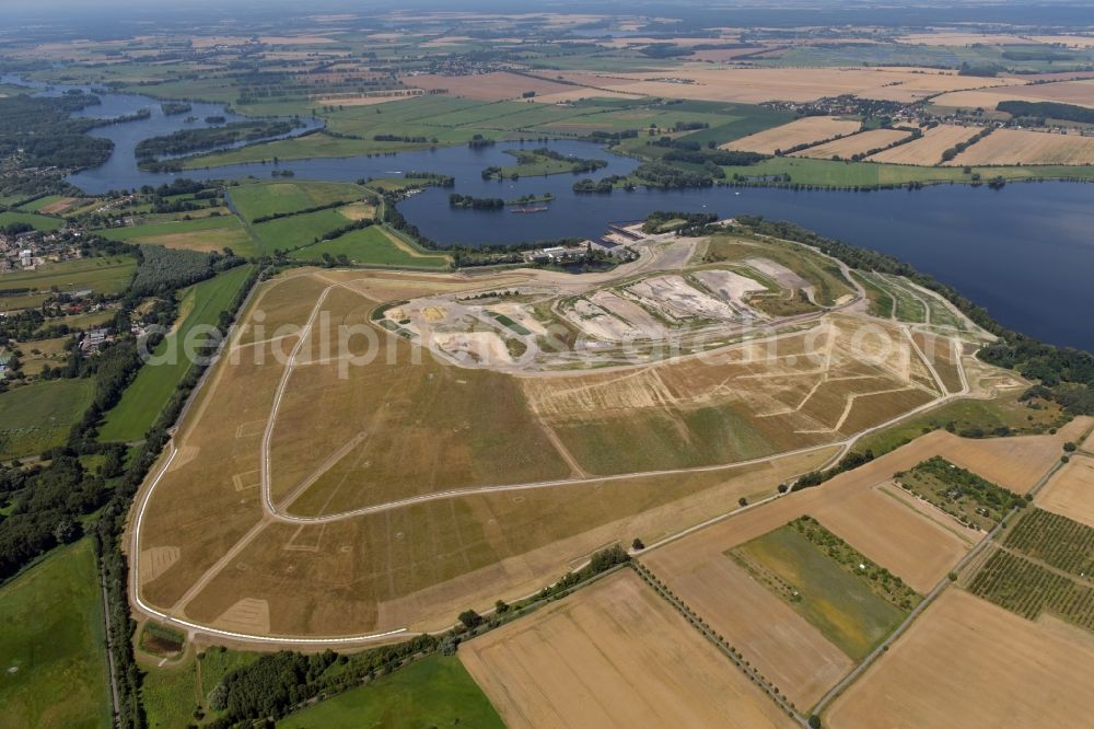 Aerial photograph Groß Kreutz (Havel) - Site of heaped landfill in Deetz in the state Brandenburg