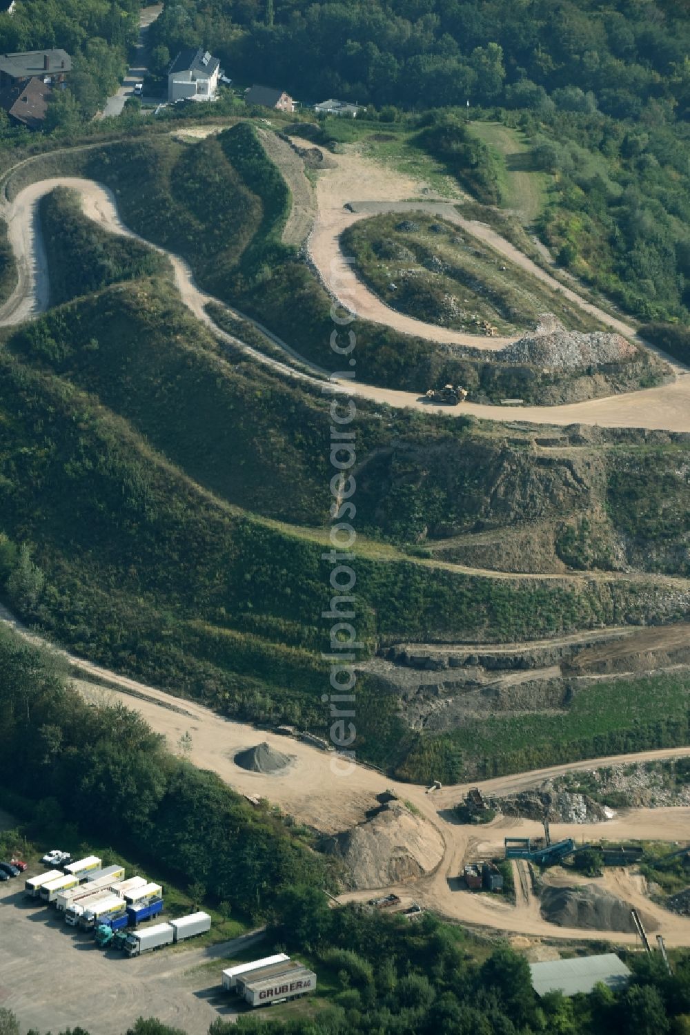 Aerial image Emplede - Site of heaped landfill in Emplede in the state Lower Saxony