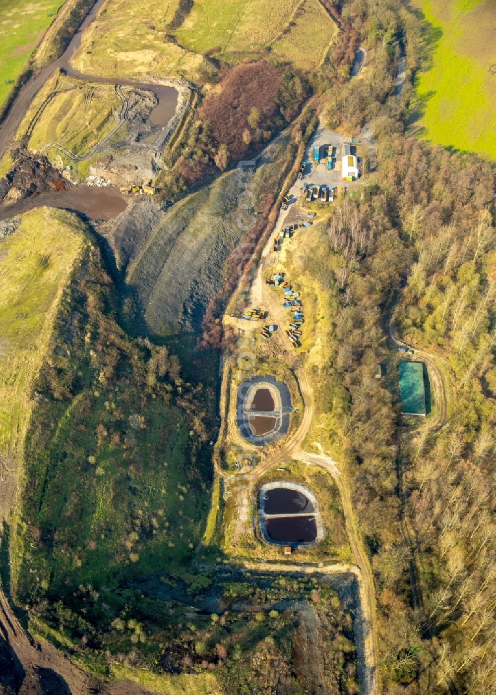 Aerial photograph Kamp-Lintfort - Site of heaped landfill Eyller Berg in Kamp-Lintfort in the state North Rhine-Westphalia