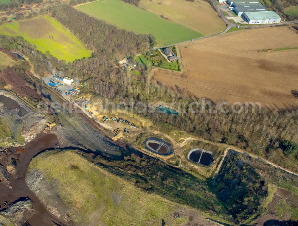 Kamp-Lintfort from above - Site of heaped landfill Eyller Berg in Kamp-Lintfort in the state North Rhine-Westphalia