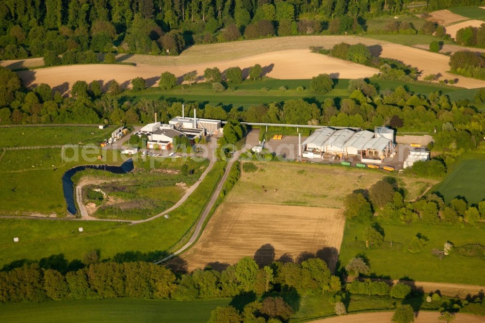 Aerial image Karlsruhe - Site of heaped landfill Karlsruhe Durlach in the district Durlach in Karlsruhe in the state Baden-Wuerttemberg