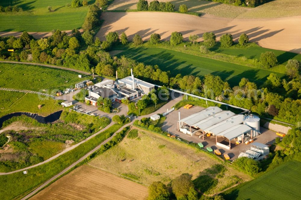 Aerial photograph Karlsruhe - Site of heaped landfill Karlsruhe Durlach in the district Durlach in Karlsruhe in the state Baden-Wuerttemberg