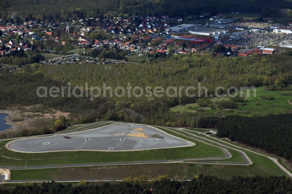 Aerial photograph Wernsdorf - Site of heaped landfill in Wernsdorf in the state Brandenburg