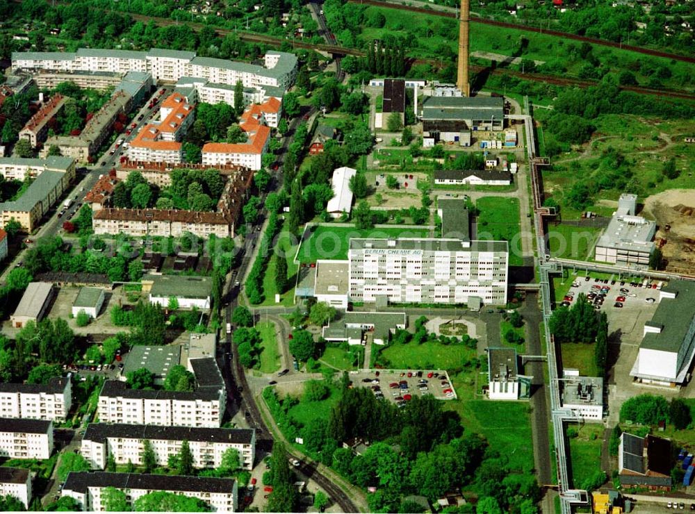 Berlin - Adlershof from above - Gelände der Berlin - Chemie in Berlin - Adlershof.