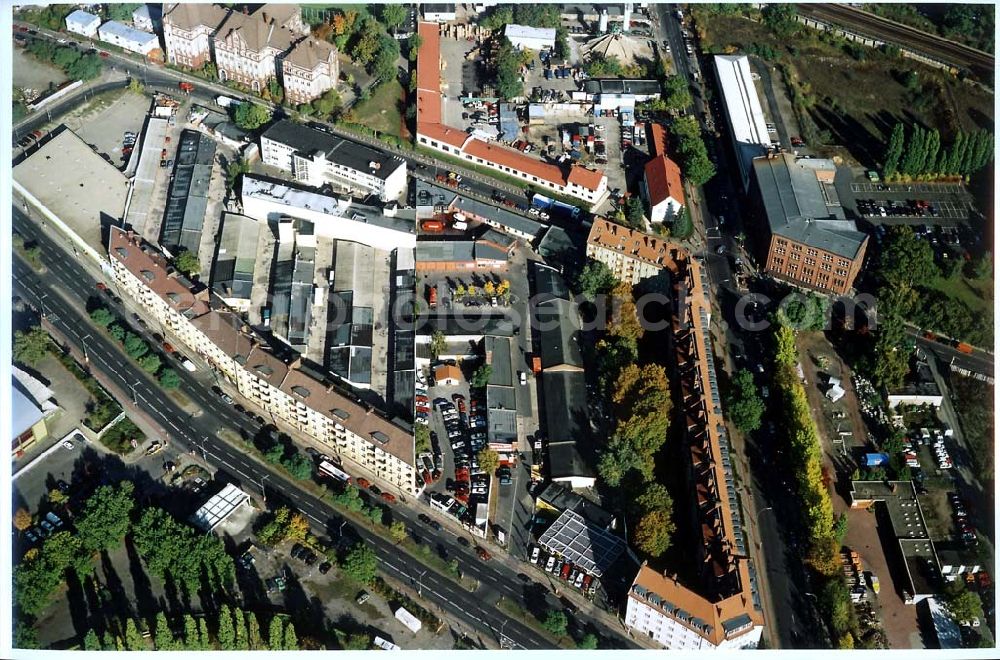 Aerial image Berlin - Schöneberg - Gelände der BIG GmbH & CO an der Gotenstraße / Ecke Sachsendamm in Berlin - Schöneberg.