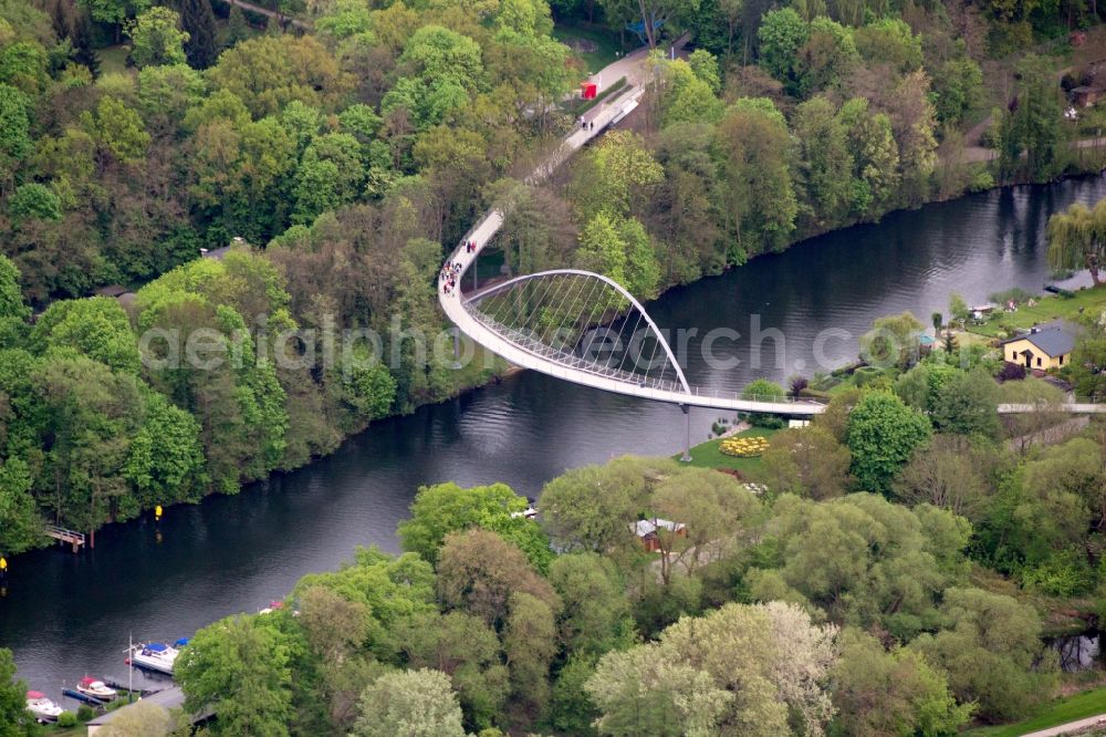 Rathenow from the bird's eye view: Look at the grounds of the Federal horticultural show (BUGA) by 2015 in Rathenow in the German State of Brandenburg in the optics Park area. The village was already hosts the exibition Landesgartenschau (LAGA)