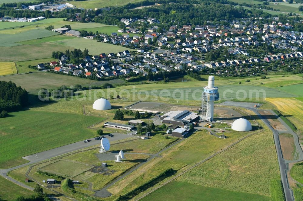 Aerial photograph Hof - Federal Armed Forces at Hohe Strasse in Hof in the state of Bavaria, Germany