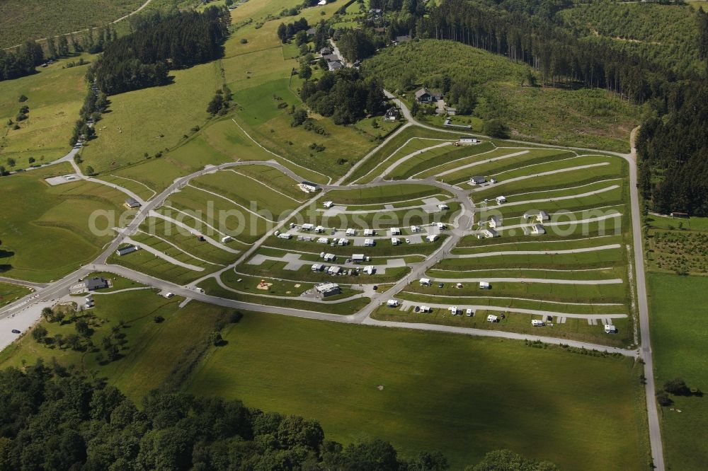 Brilon from the bird's eye view: Site of the Camping and Leisure Park Brilon in Sauerland in North Rhine-Westphalia