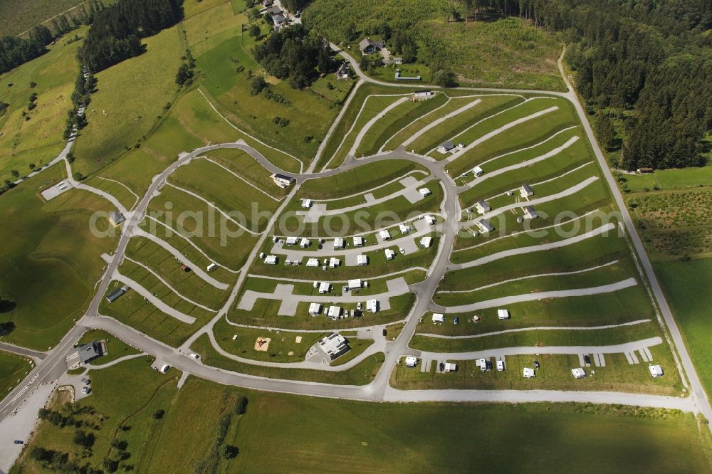 Aerial photograph Brilon - Site of the Camping and Leisure Park Brilon in Sauerland in North Rhine-Westphalia