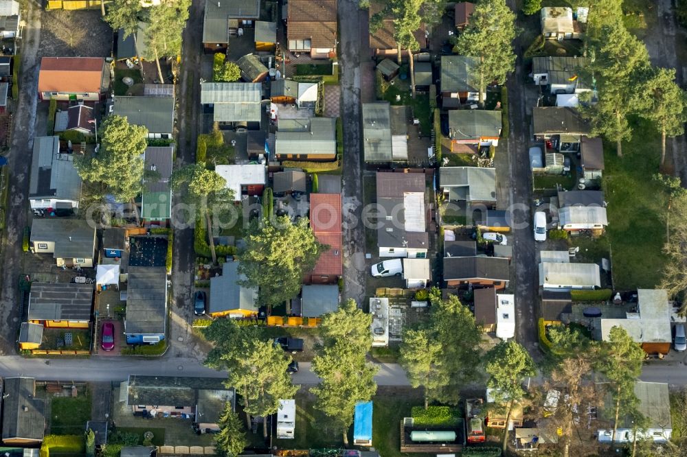 Aerial image Mülheim - Camping in Mülheim in the state of North Rhine-Westphalia