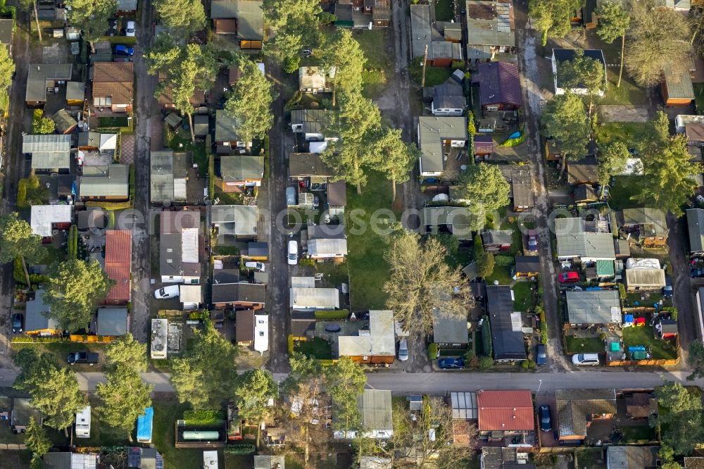 Aerial photograph Mülheim - Camping in Mülheim in the state of North Rhine-Westphalia