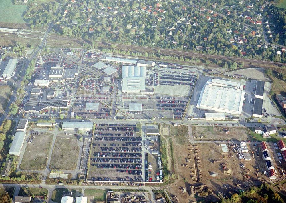 Aerial image Dahlwitz-Hoppegarten / BRB - Gelände der CARENA / Automobil Commercial Berlin Vertriebs- und Anlagegesellschaft mbH in Dahlwitz-Hoppegarten / BRB