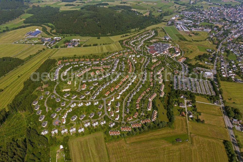 Medebach from the bird's eye view: Site of the Center Parcs Sauerland in Medebach in North Rhine-Westphalia