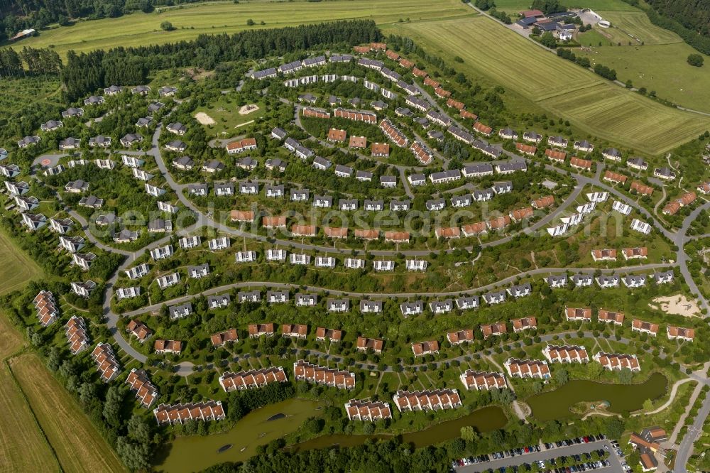 Aerial photograph Medebach - Site of the Center Parcs Sauerland in Medebach in North Rhine-Westphalia