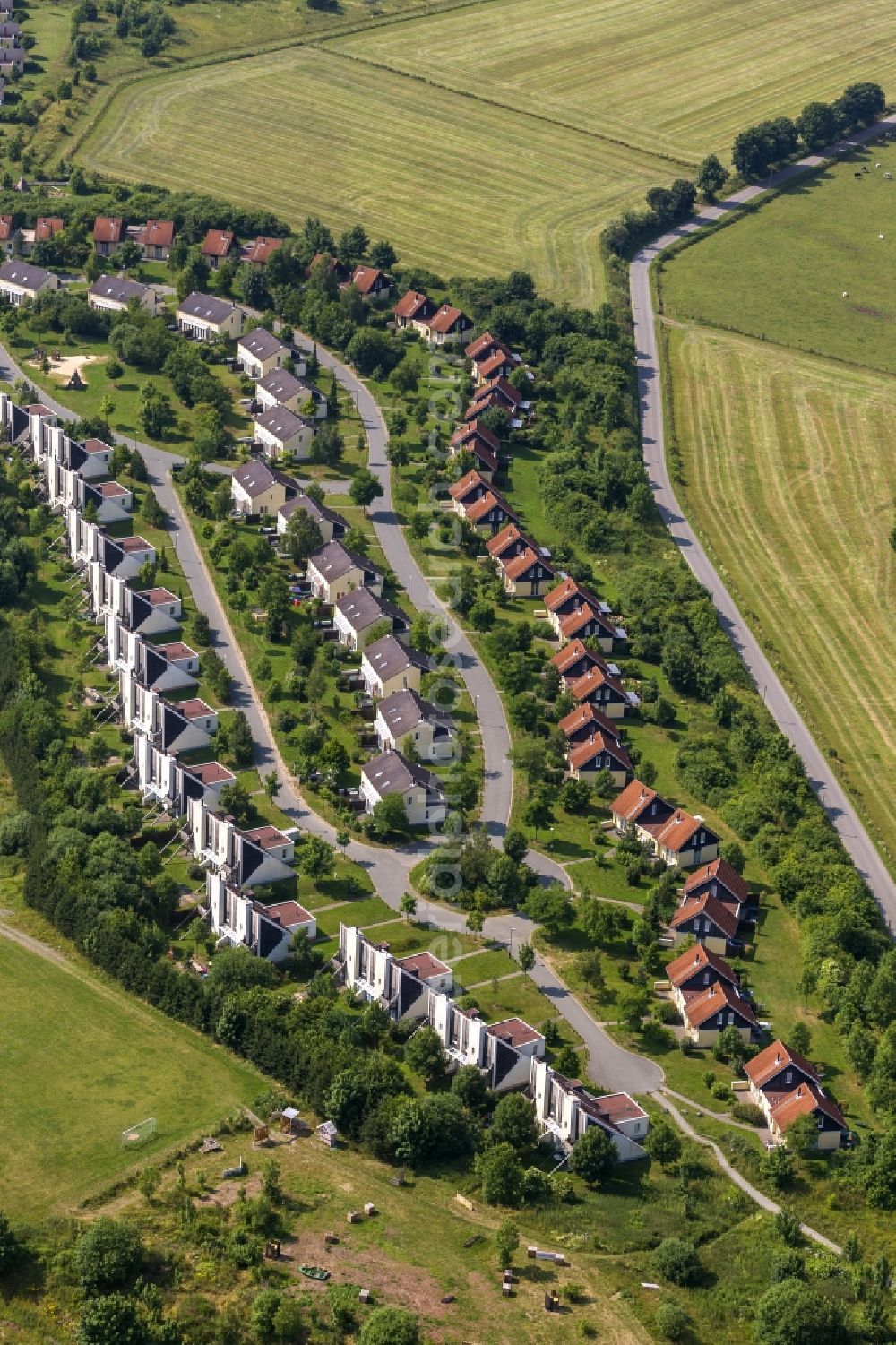 Aerial photograph Medebach - Site of the Center Parcs Sauerland in Medebach in North Rhine-Westphalia