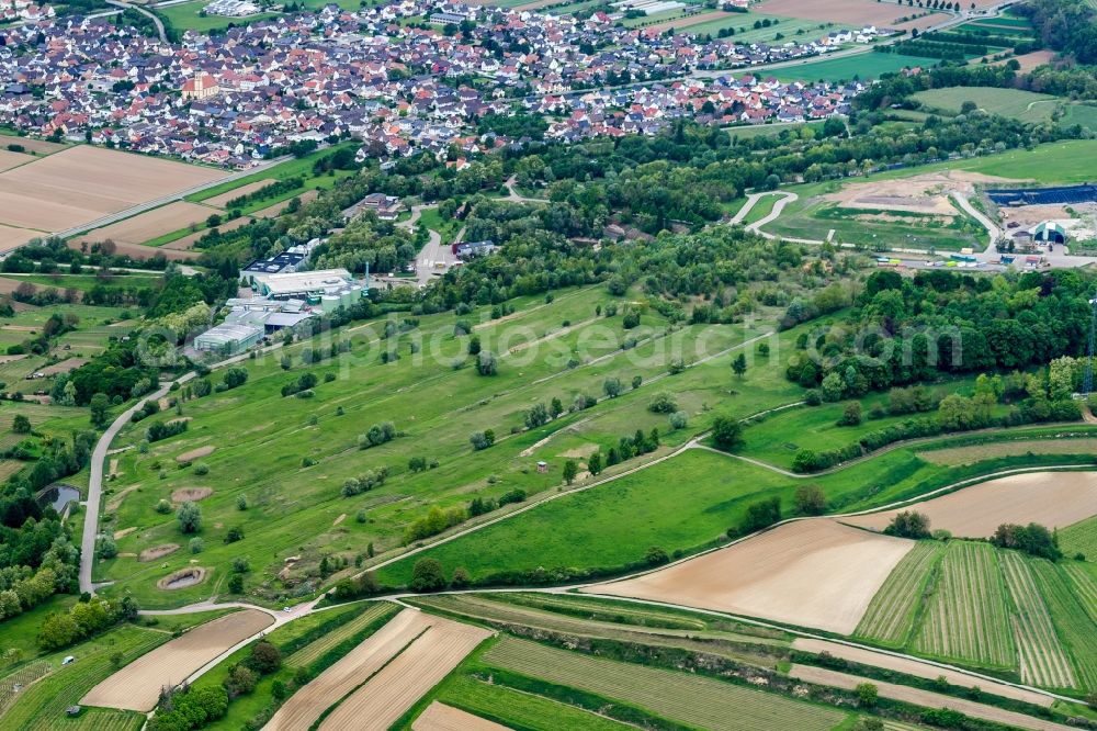 Ringsheim from the bird's eye view: Site of heaped ZAK in Ringsheim in the state Baden-Wuerttemberg, Germany