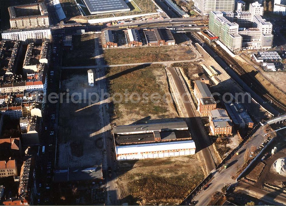 Aerial photograph Berlin - Lichtenberg - Gelände des ehem. Berliner Schlachthofes an der Landsberger Allee in Berlin - Lichtenberg.