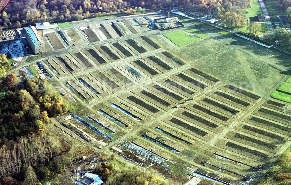 Aerial image Weimar / Thür. - Gelände des ehem KZ Buchenwald auf dem Ettersberg bei Weimar.