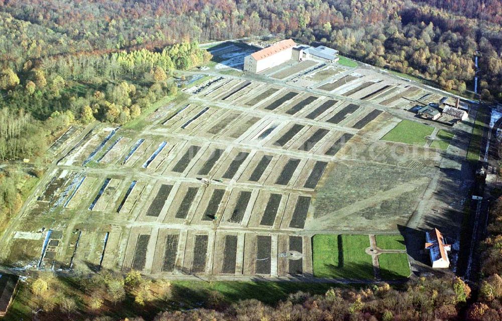 Weimar / Thür. from the bird's eye view: Gelände des ehem KZ Buchenwald auf dem Ettersberg bei Weimar.