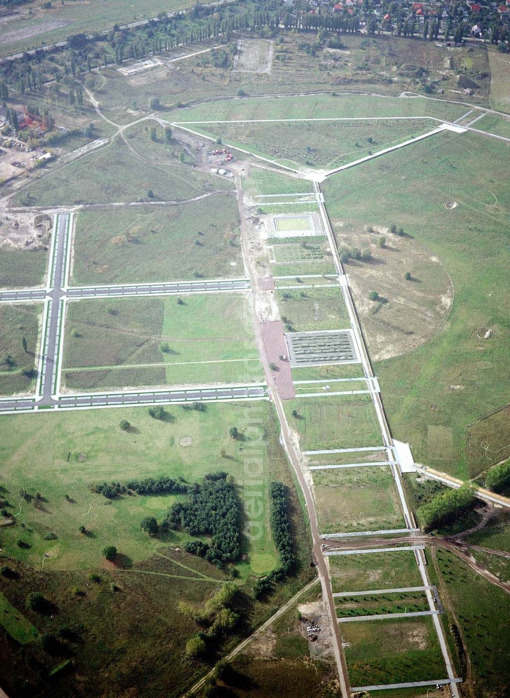 Berlin - Adlershof from the bird's eye view: Gelände des ehem. Flugplatzes Berlin - Johannisthal.