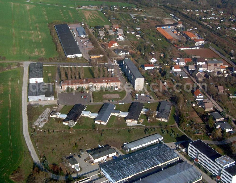 Eisleben from above - Gelände der ehem. ISE / Ingenieurschule Eisleben / Bergschule Eisleben 15.04.04