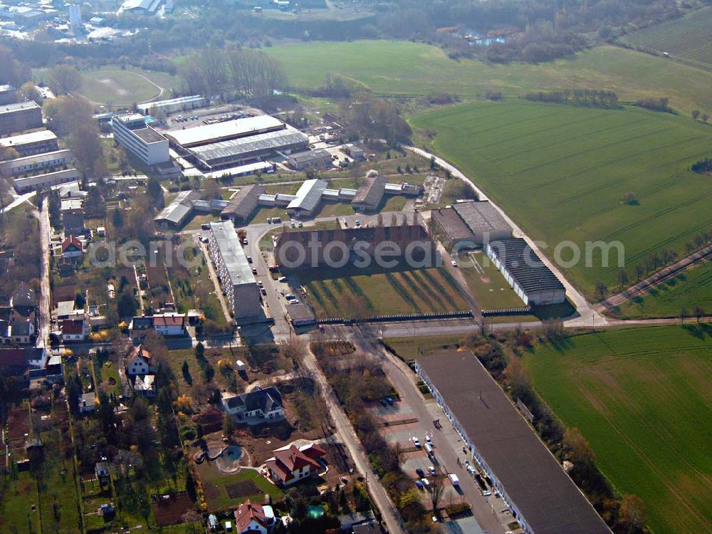 Eisleben from above - Gelände der ehem. ISE / Ingenieurschule Eisleben / Bergschule Eisleben 15.04.04